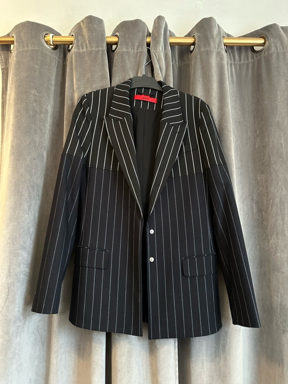 HUGO BOSS - Women’s Black Pinstripe Blazer - Classic Tailored Jacket